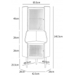 Fuurn SF3701 Corner 置物櫃 (天然櫻桃木)